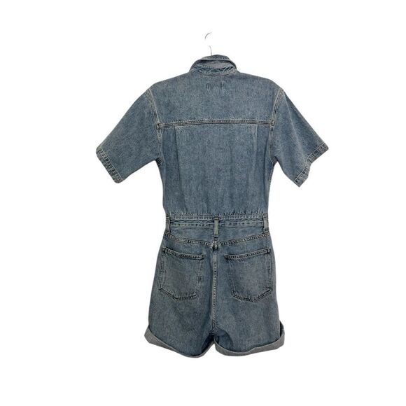 AGOLDE Rio Zora Denim Playsuit - Mid denim - Picture 9 of 13
